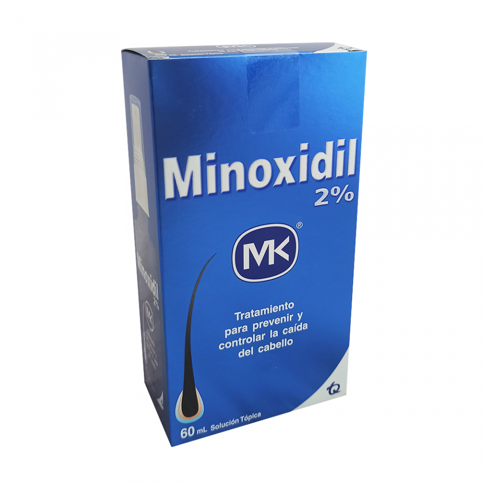 MINOXIDIL 2% Marca MK 60 ML tratamiento para prevenir y controlar la caída del Cabello | amarilla.co
