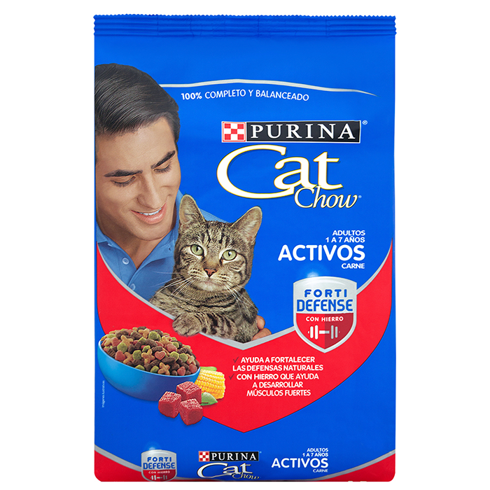 Alimento para Gatos CAT CHOW Adultos Activos Carne 15 Kilos | amarilla.co